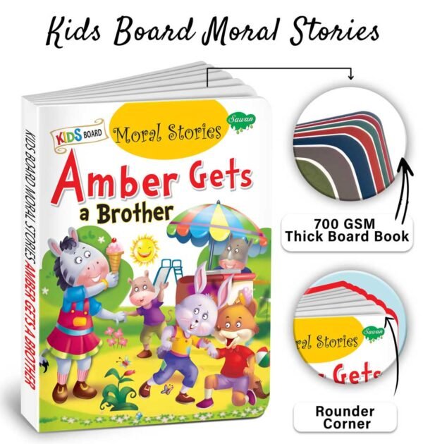 Amber Gets a Brother | Kids Board Moral Stories | Stories for Kids - Image 4