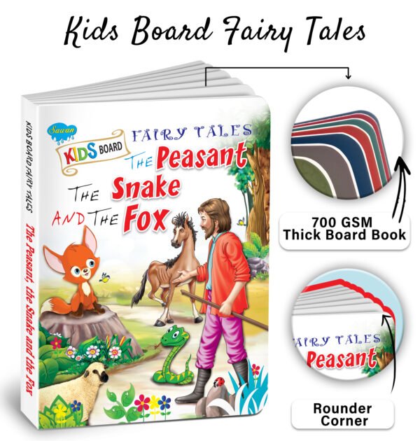 The Peasant the Snake and Fox | Kids Board Fairy Tales | Books for Kids - Image 4
