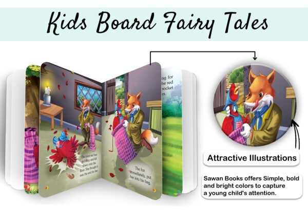 Sly Fox & Little Red Hen | Kids Board Fairy Tales | Book for Kids - Image 3