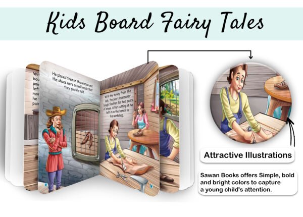 The Elves and the Shoemaker | Kids Board Fairy Tales | Book for Kids - Image 3