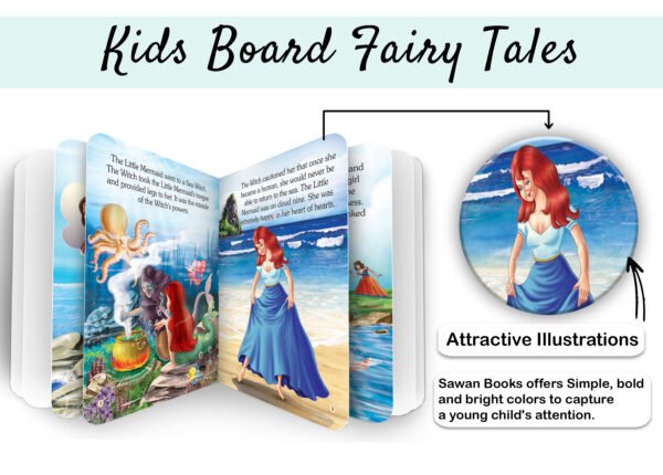 The Little Mermaid | Kids Board Fairy Tales | Book for Kids - Image 3