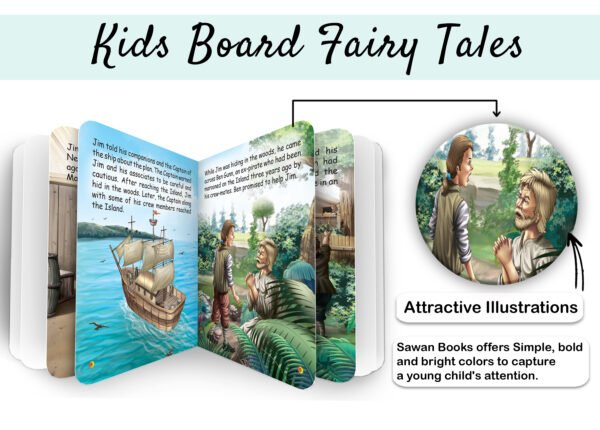 The Treasure Island | Kids Board Fairy Tales | Book for Kids - Image 3