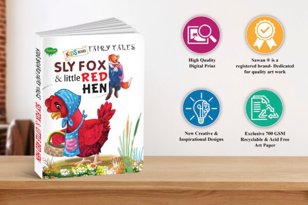 Sly Fox & Little Red Hen | Kids Board Fairy Tales | Book for Kids - Image 7
