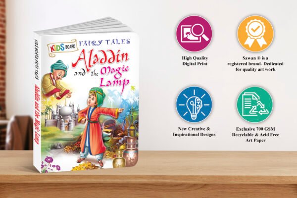 Aladdin and the Magic Lamp | Kids Board Fairy Tales | Book for Kids - Image 7