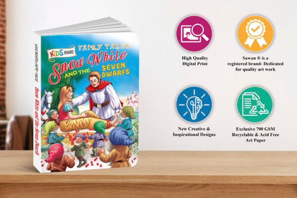 Snow White and the Seven Dwarfs | Kids Board Fairy Tales | Book for Kids - Image 7