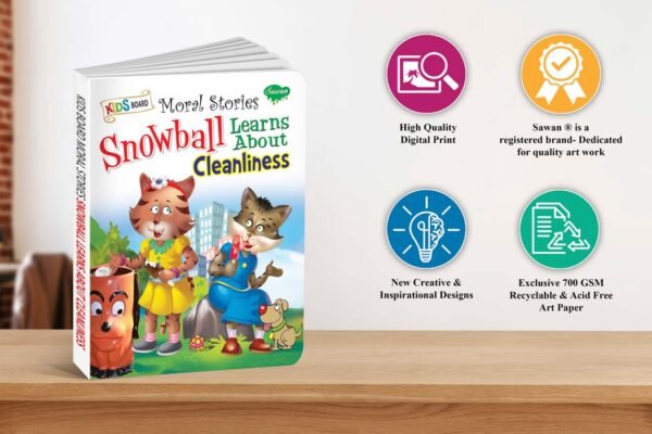 Snowball Learns About Cleanliness | Kids Board Moral Stories | Storis for Kids - Image 7