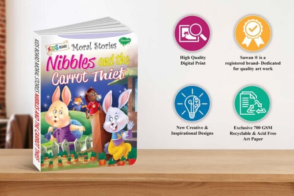 Nibbles and the Carrot Thief | Kids Board Moral Stories | Stories for Kids - Image 7