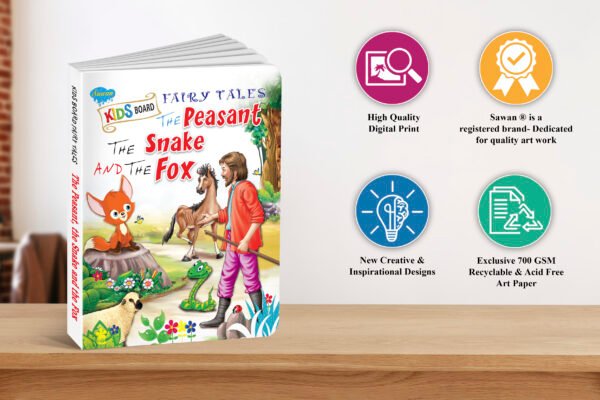 The Peasant the Snake and Fox | Kids Board Fairy Tales | Books for Kids - Image 7