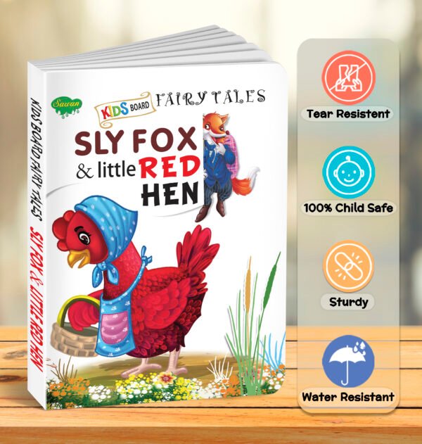 Sly Fox & Little Red Hen | Kids Board Fairy Tales | Book for Kids - Image 6