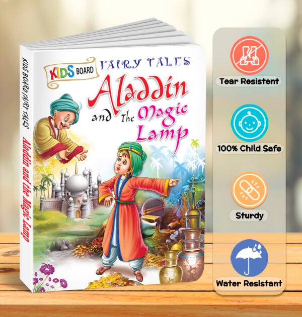 Aladdin and the Magic Lamp | Kids Board Fairy Tales | Book for Kids - Image 6