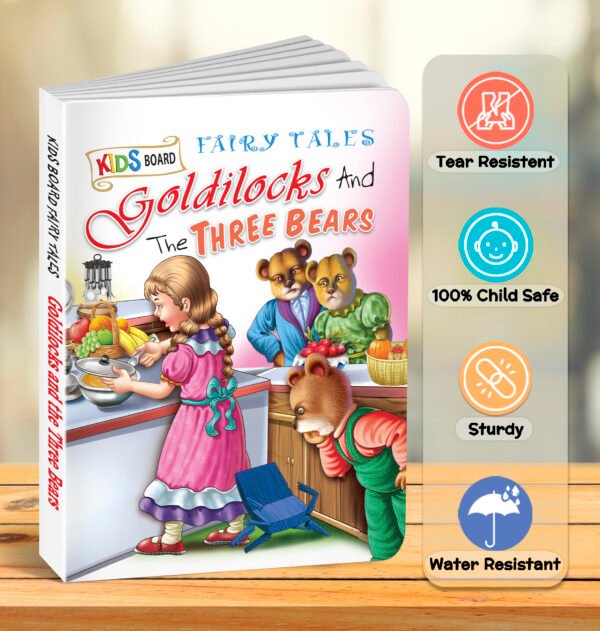 Goldilocks and the Three Bears | Kids Board Fairy Tales | Book for Kids - Image 6