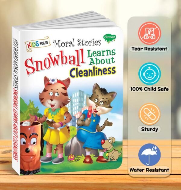 Snowball Learns About Cleanliness | Kids Board Moral Stories | Storis for Kids - Image 6