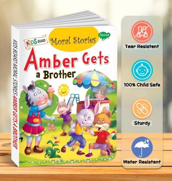 Amber Gets a Brother | Kids Board Moral Stories | Stories for Kids - Image 6