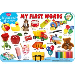 My First Words and Three Letter Words Educational Table Mats