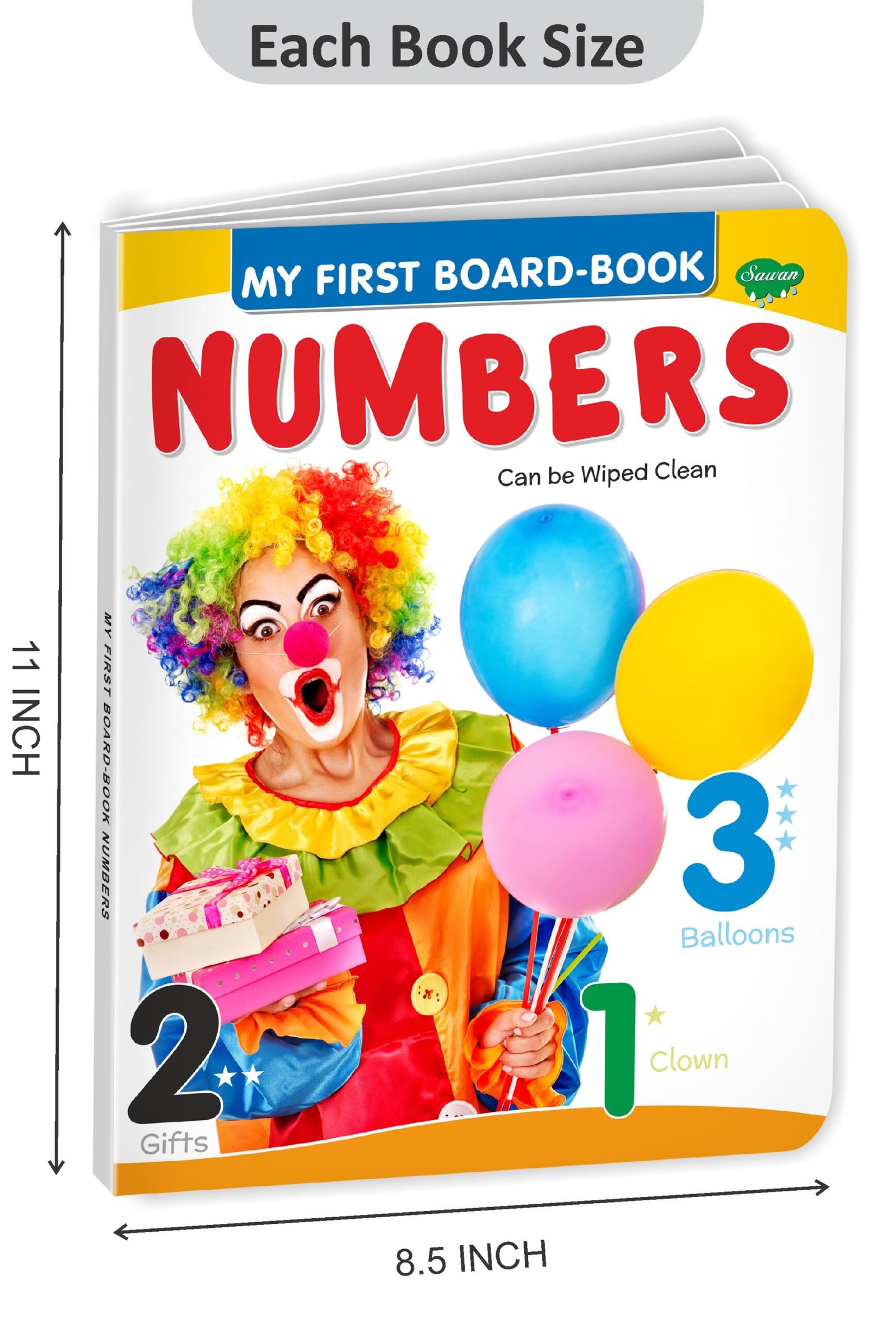 Early　Learning　Picture　My　Sawan　Books　Numbers　Board-Book　First　Book