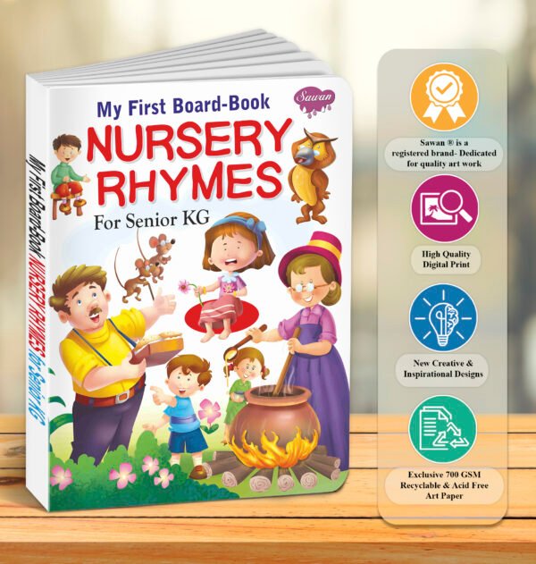 Nursery Rhymes for Senior KG | My First Board-Book | Early Learning Picture Book - Image 7