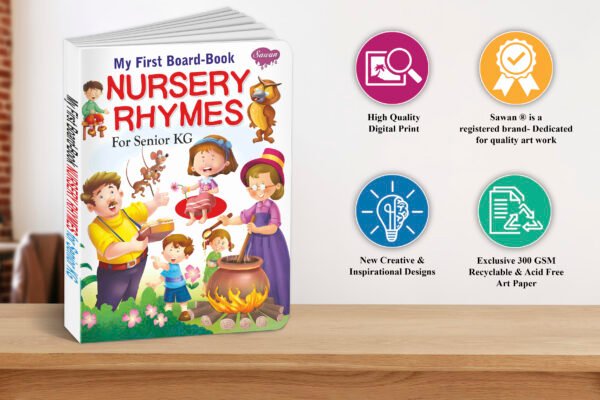 Nursery Rhymes for Senior KG | My First Board-Book | Early Learning Picture Book - Image 5