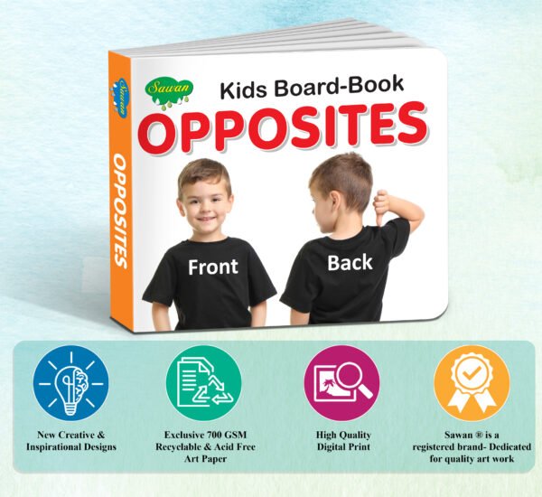 Opposites | Kids Board Book | Early Learning Picture Book - Image 5