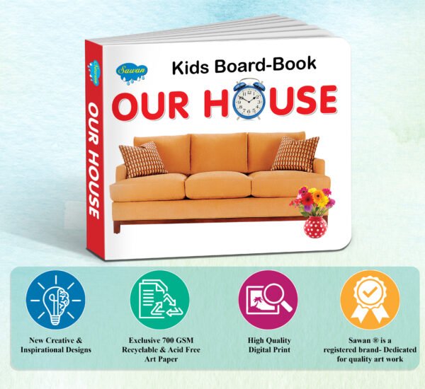 Our House | Kids Board Book | Early Learning Picture Book - Image 7