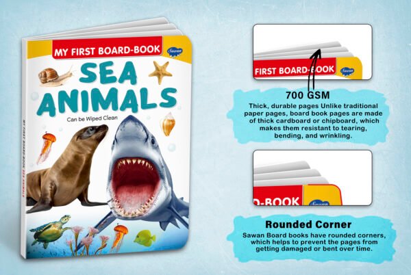 Sea Animals | My First Board-Book | Early Learning Picture Book - Image 4