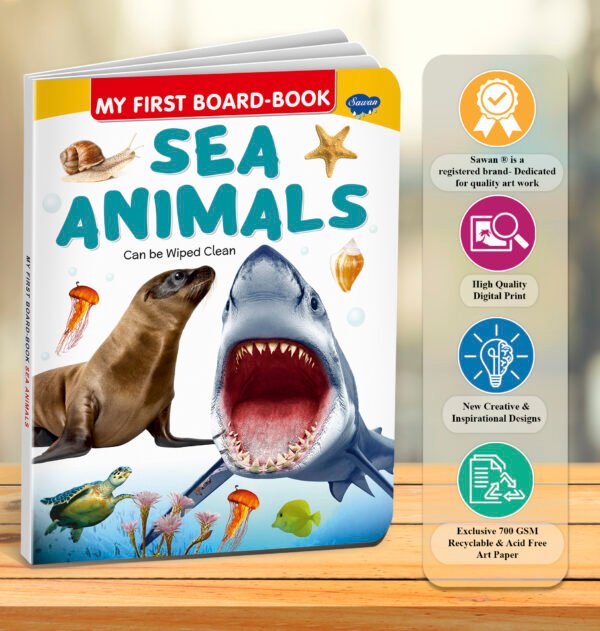 Sea Animals | My First Board-Book | Early Learning Picture Book - Image 7