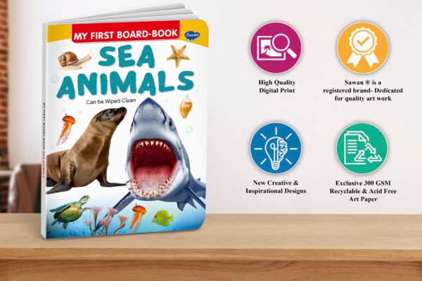 Sea Animals | My First Board-Book | Early Learning Picture Book - Image 5