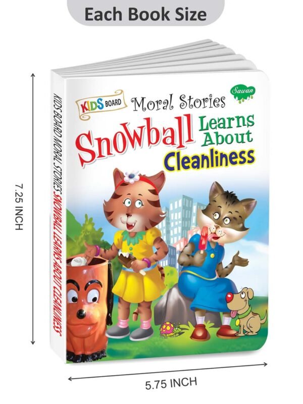 Snowball Learns About Cleanliness | Kids Board Moral Stories | Storis for Kids - Image 2