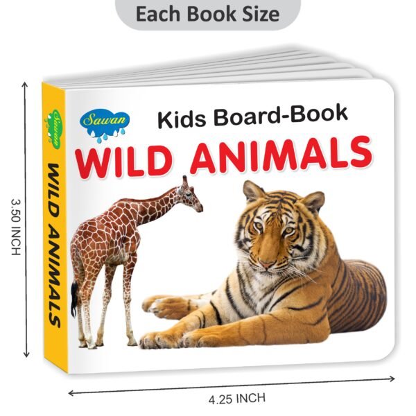 Wild Animals | Kids Board Book | Early Learning Picture Book - Image 2