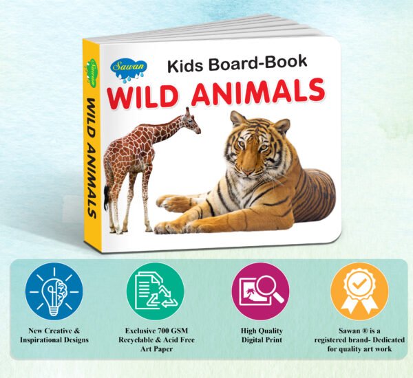 Wild Animals | Kids Board Book | Early Learning Picture Book - Image 6
