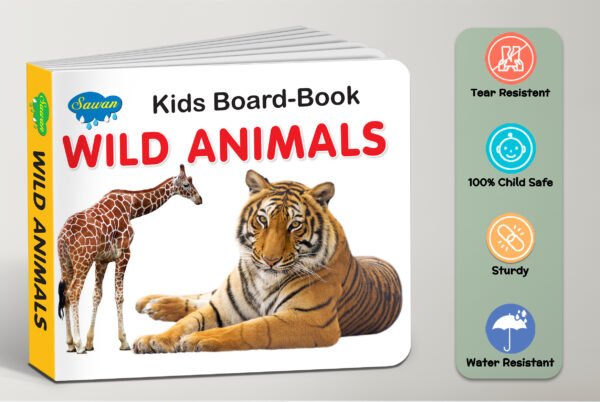 Wild Animals | Kids Board Book | Early Learning Picture Book - Image 5