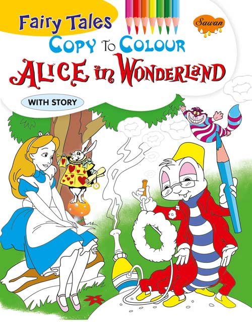 Fairy-Tales-Copy-to-Colour-Alice-In-Wonderland-