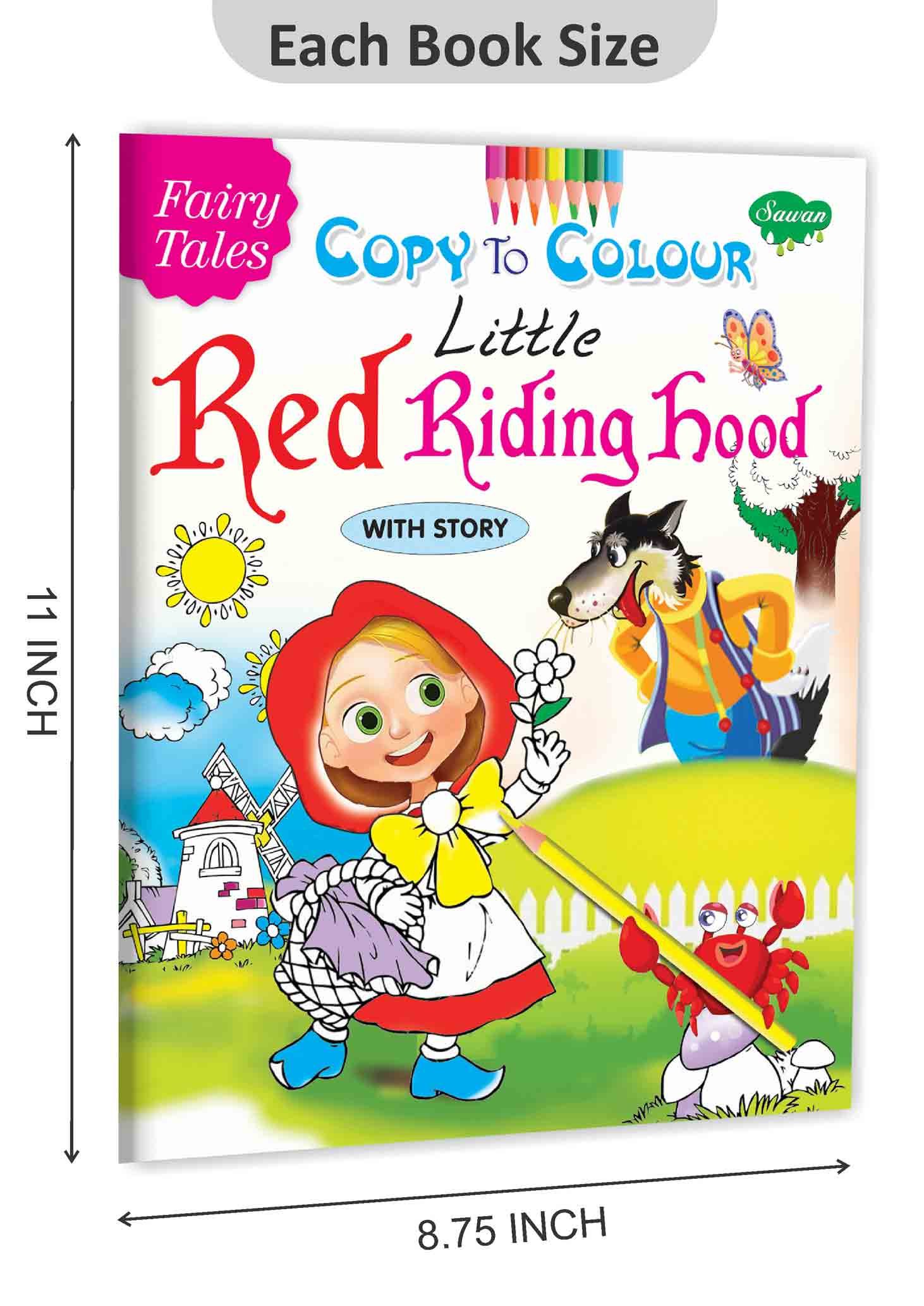 Fairy Tales Copy to Colour: Little Red Riding Hood - Image 2