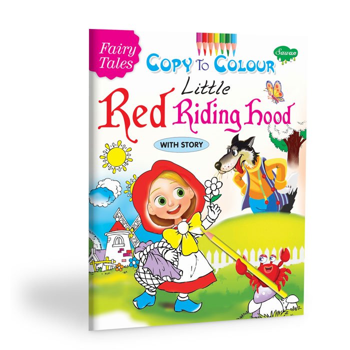 Little Red Riding Hood Fairy Tale Colouring Book Fairy Tale Copy to Colour Fairy Tale Colouring Pages Classic Fairy Tale Book