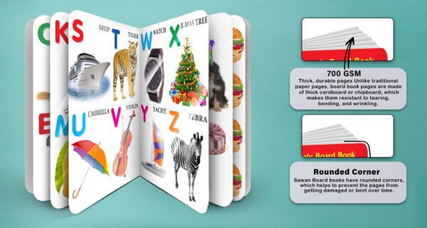 Alphabet and Numbers | 2 in 1 Lovely Board Book - Image 8