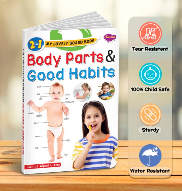 Body Parts and Good Habits | 2 in 1 My Lovely Board Book - Image 6