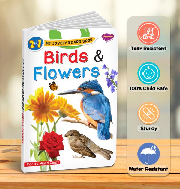 Birds & Flowers | 2 in 1 My Lovely Board Book - Image 3