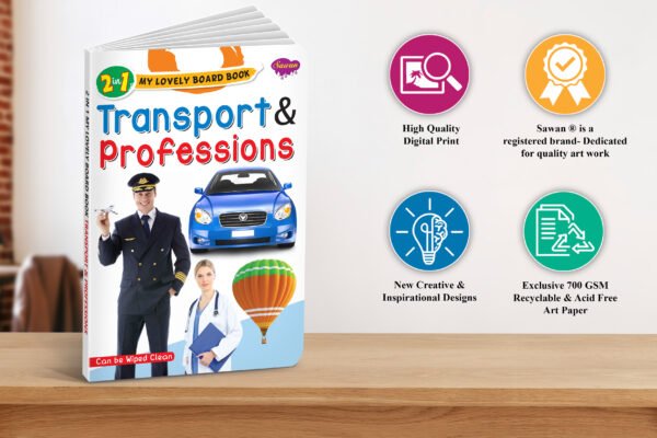 Transport and Profession | 2 in 1 My Lovely Board Book - Image 3