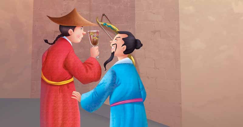 A-Painted-Snake-Makes-a-Man-Sick