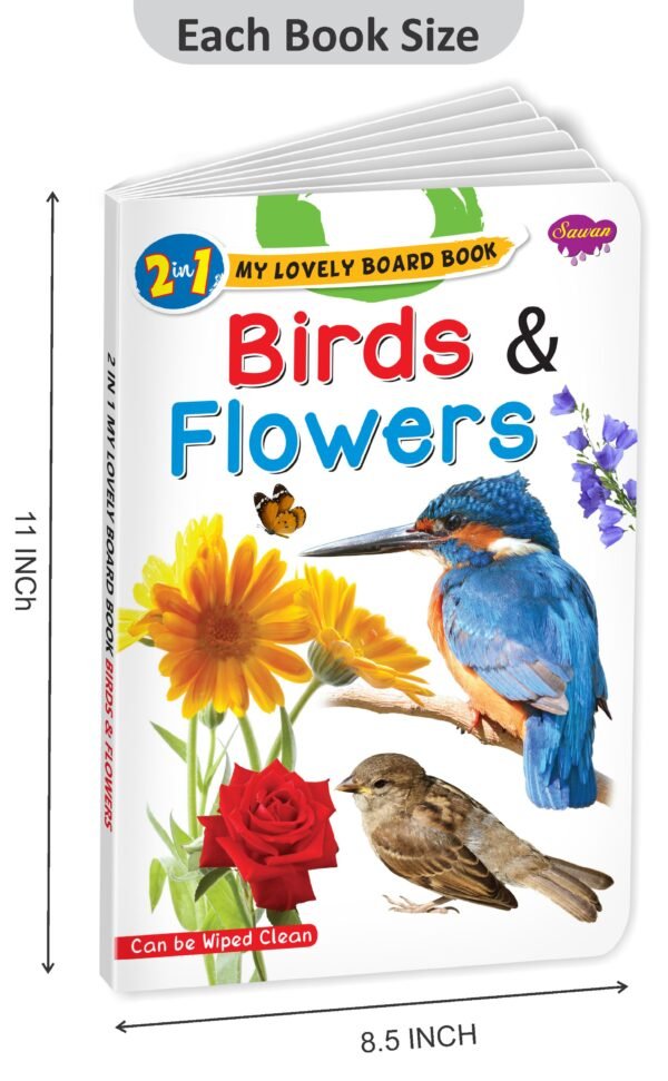 Birds & Flowers | 2 in 1 My Lovely Board Book - Image 2