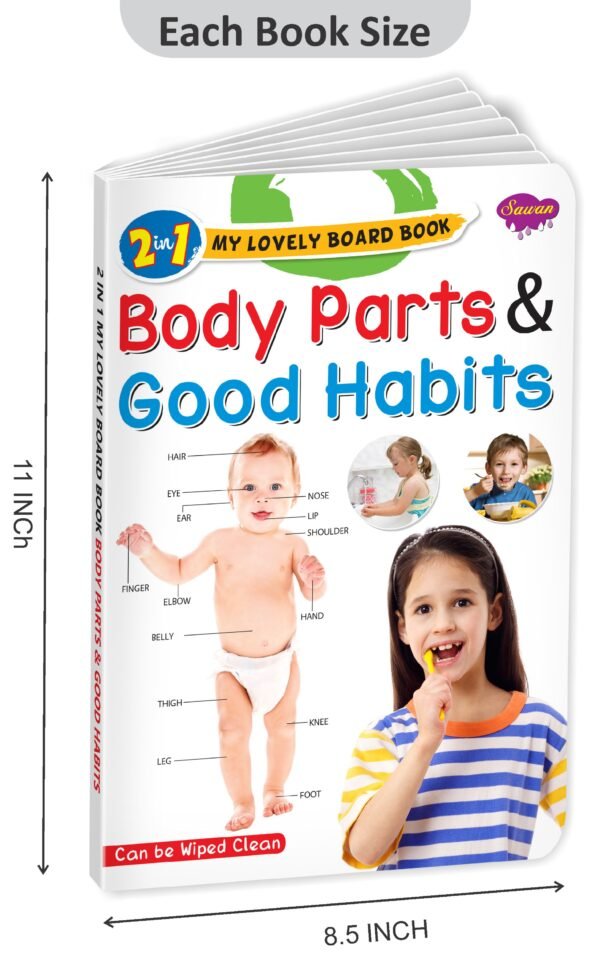 Body Parts and Good Habits | 2 in 1 My Lovely Board Book - Image 2
