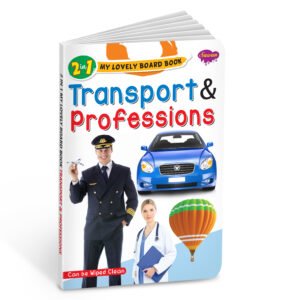 Charming board book Transport and Professions