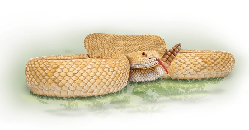 Albino-Western-Diamon-back-Rattlesnake