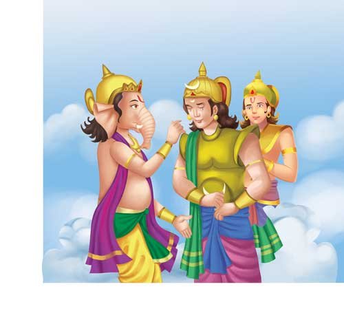 Ganesha Forgives Moon-god - Sawan Books