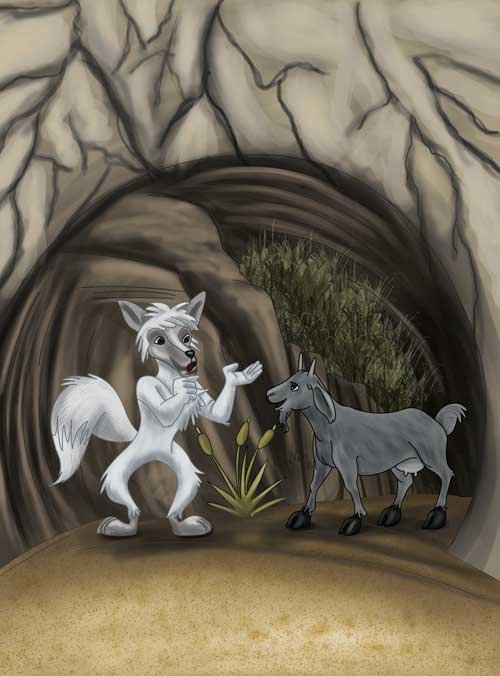 Three Billy Goats and the Wolf