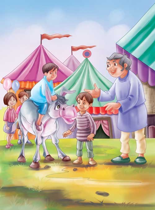 The Donkey man and his Donkey