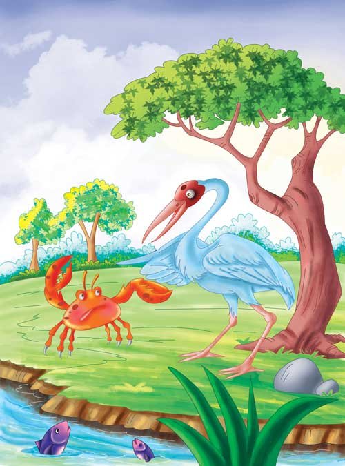 The Old Crane and the Clever Crab