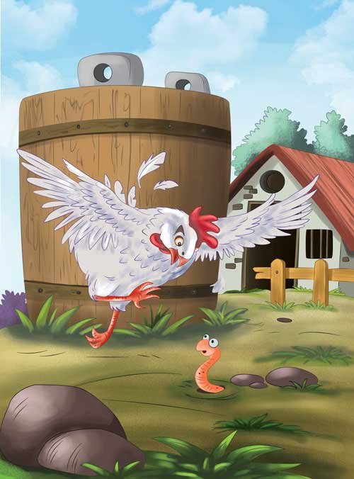 Ted, the Bird and Wiky, the Worm