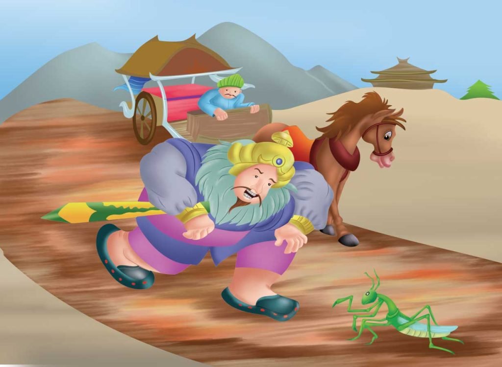 A Mantis Trying to Stop a Chariot (China)