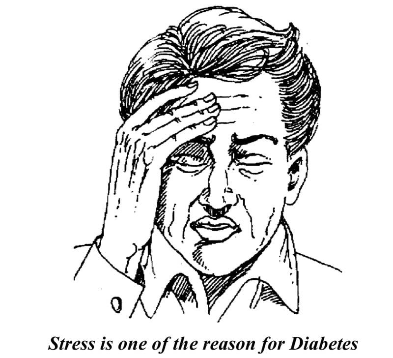 male person is stressed