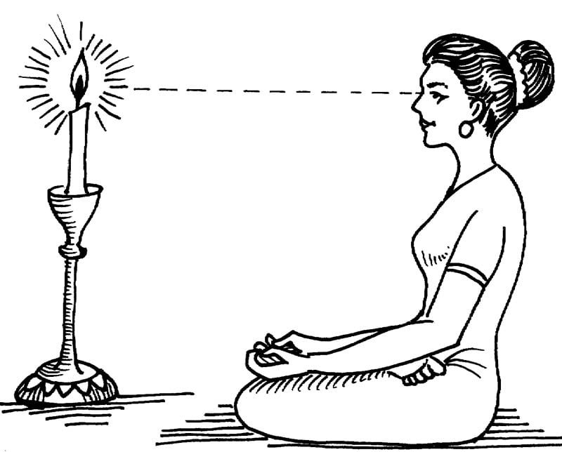 girl doing meditation